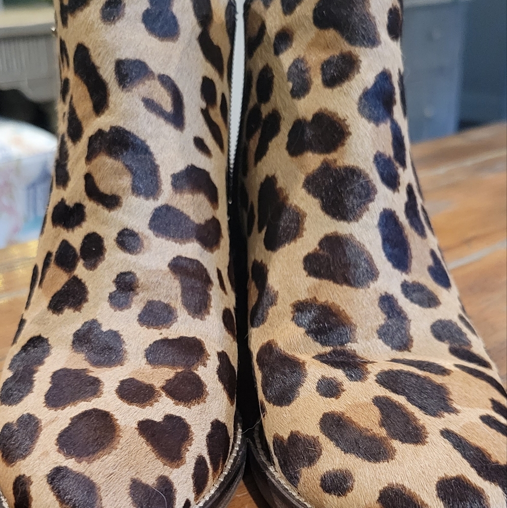 Cole Haan real fur ankle bootie